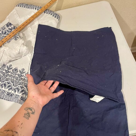 INK+IVY Cotton Duvet Shams Set Cover Chevron Chenille Bedding Scandinavian - Picture 8 of 9